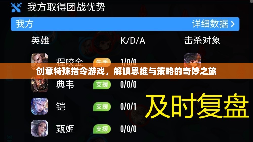解鎖思維與策略的奇妙之旅，創(chuàng)意特殊指令游戲