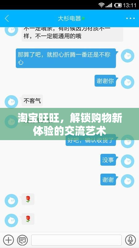 解鎖購物新體驗(yàn)，淘寶旺旺的交流藝術(shù)