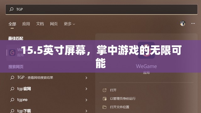 15.5英寸掌中游戲，解鎖無限可能