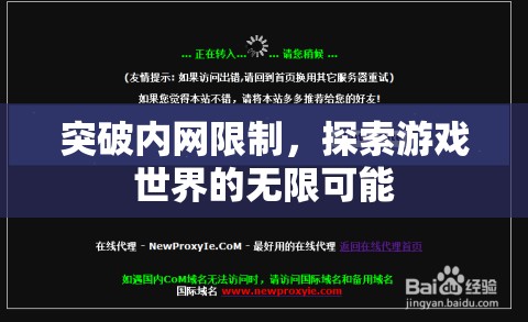 突破內(nèi)網(wǎng)枷鎖，解鎖游戲世界的無限可能