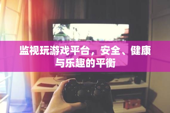 平衡游戲，安全、健康與樂趣的監(jiān)視策略