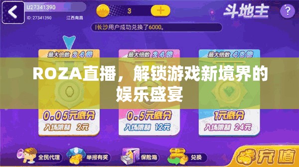 ROZA直播，解鎖游戲新境界的娛樂(lè)盛宴  第3張