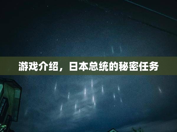 揭秘日本總統(tǒng)的秘密任務(wù)，一場驚心動魄的游戲之旅