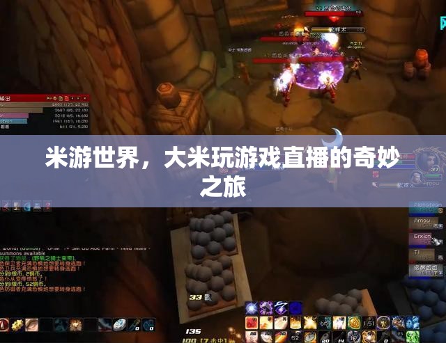 米游世界，大米的游戲直播奇妙探險(xiǎn)