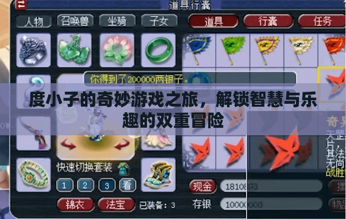 度小子，智慧與樂趣的雙重冒險(xiǎn)之旅