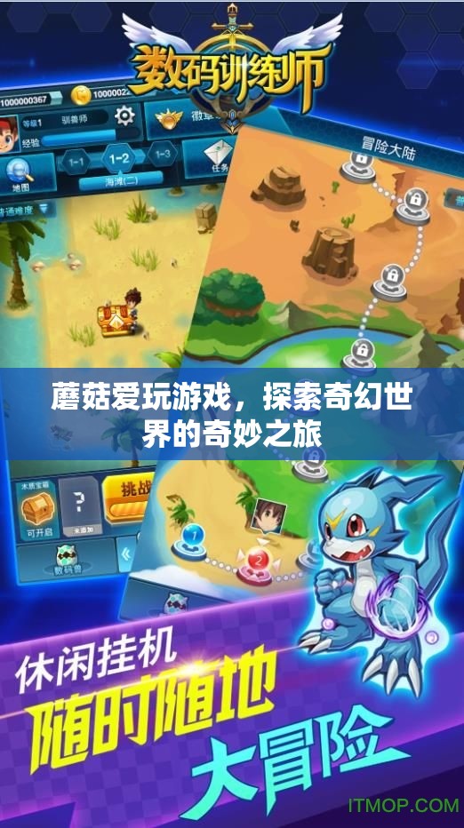 蘑菇的奇幻游戲探索之旅，踏入未知世界的奇妙冒險