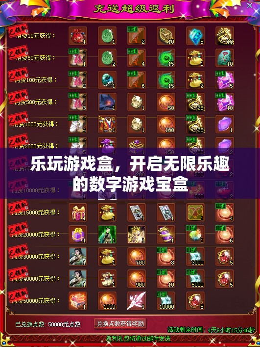 樂(lè)玩游戲盒，解鎖數(shù)字游戲世界的無(wú)限樂(lè)趣