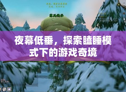 夜幕奇境，探索瞌睡模式下的游戲世界