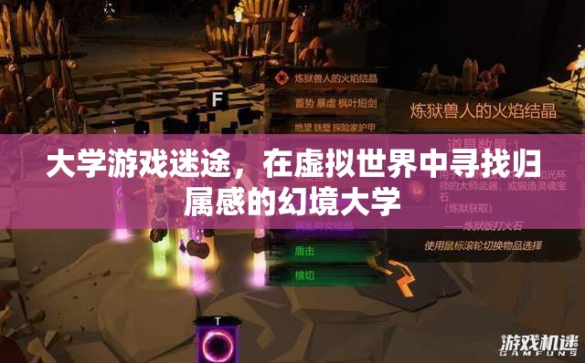 幻境大學，虛擬世界中的大學游戲迷途與歸屬感探索  第2張