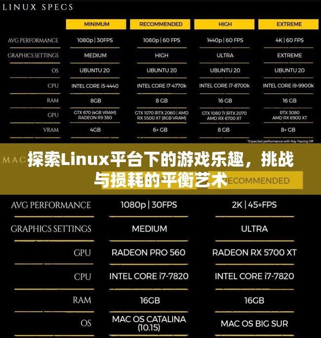 Linux平臺(tái)下的游戲探索，挑戰(zhàn)與損耗的平衡藝術(shù)