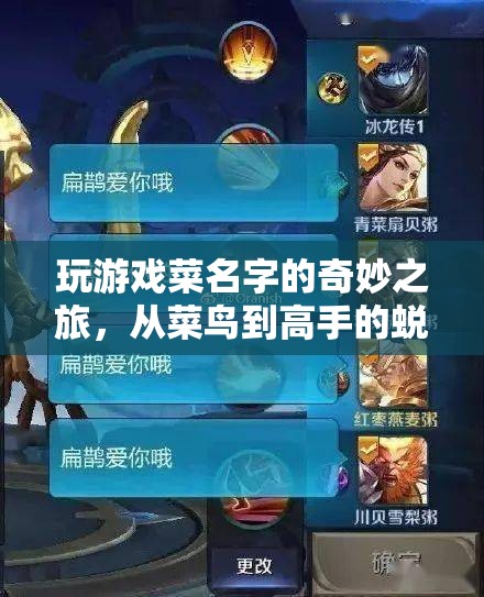 菜鳥(niǎo)逆襲，游戲名字的奇妙成長(zhǎng)之旅