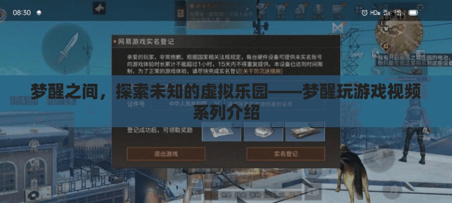 夢(mèng)醒之間，探索虛擬樂(lè)園的奇妙之旅——夢(mèng)醒玩游戲視頻系列