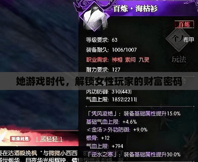 她游戲時(shí)代，解鎖女性玩家的財(cái)富密碼