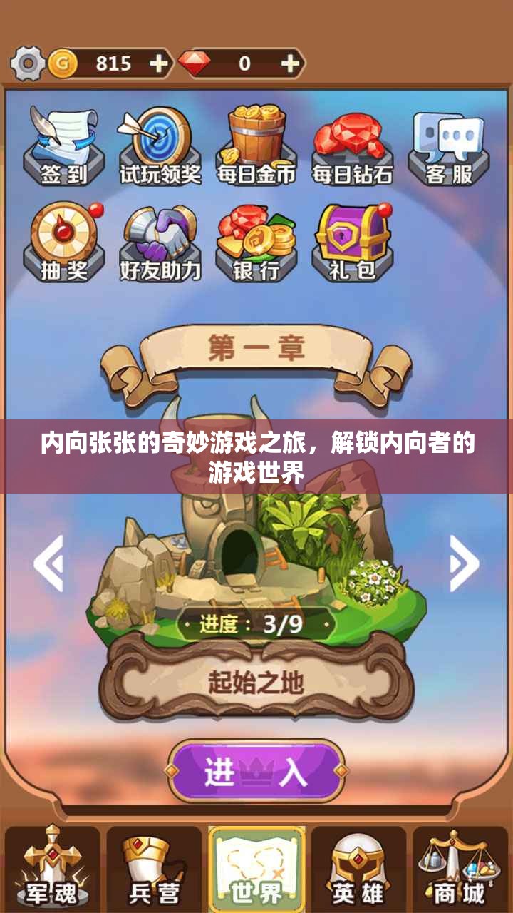 內(nèi)向張張的奇妙游戲之旅，解鎖內(nèi)向者的游戲世界