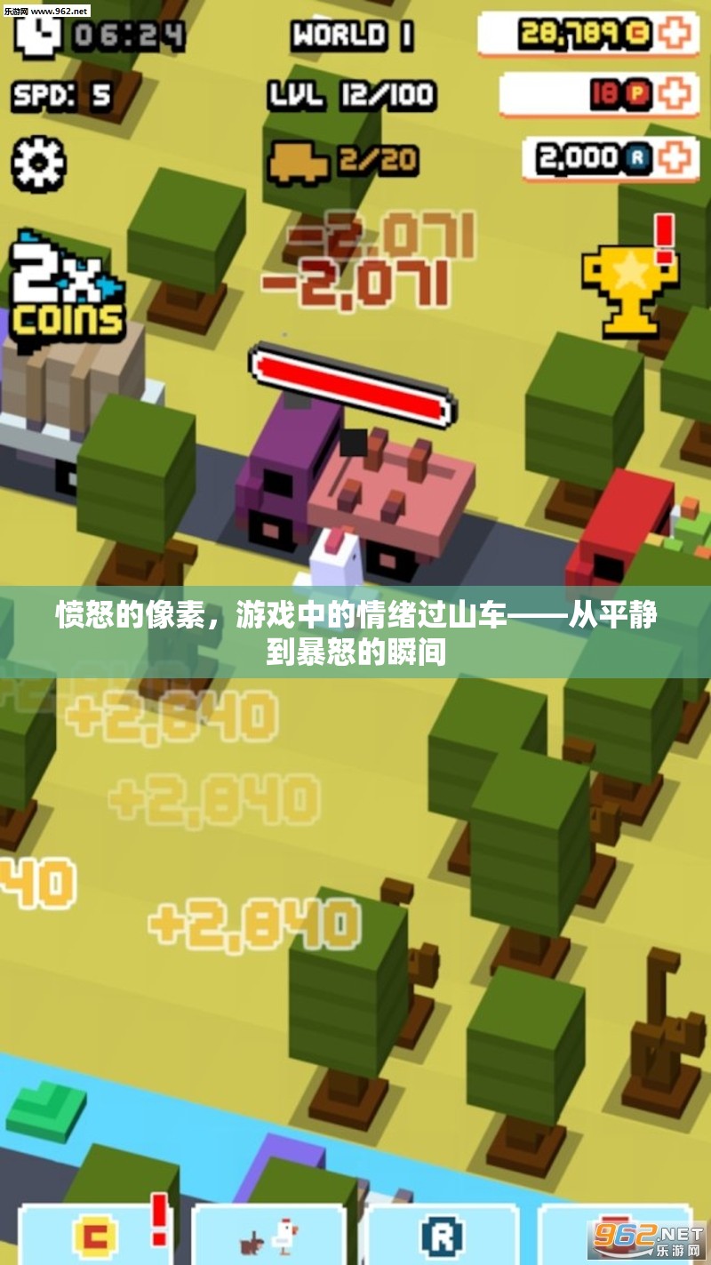憤怒的像素，游戲中的情緒過山車