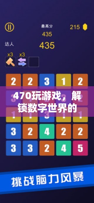 解鎖數(shù)字世界的無(wú)限樂(lè)趣，470游戲的探索之旅