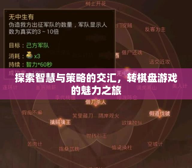 轉(zhuǎn)棋盤(pán)游戲，智慧與策略的交匯之旅