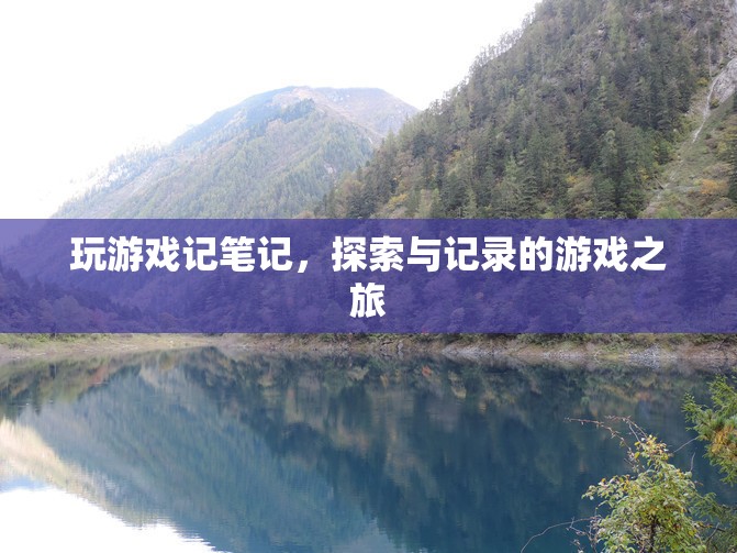 探索與記錄，玩游戲記筆記的奇妙之旅