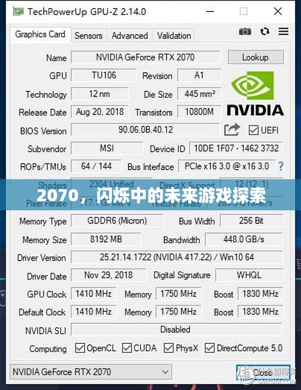 2070，未來游戲探索的閃爍之旅