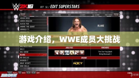 WWE成員大挑戰(zhàn)，熱血競技，誰將勝出？
