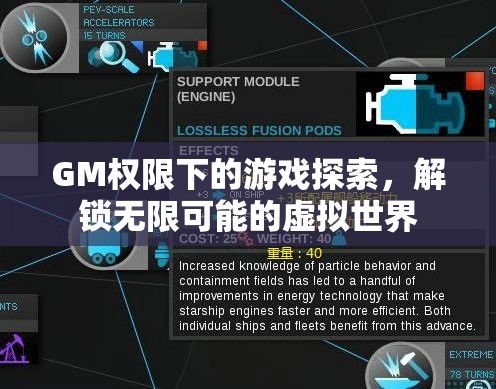 GM權(quán)限下的游戲探索，解鎖虛擬世界的無(wú)限可能