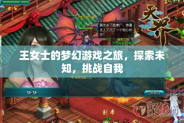 王女士的夢幻游戲之旅，探索未知，挑戰(zhàn)自我