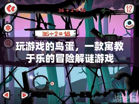 玩游戲的鳥蛋寓教于樂，冒險(xiǎn)解謎等你來挑戰(zhàn)！