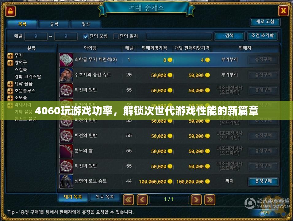 4060顯卡解鎖次世代游戲性能新篇章