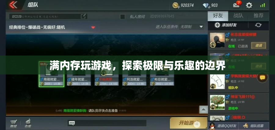 探索游戲樂(lè)趣的邊界，滿內(nèi)存挑戰(zhàn)游戲體驗(yàn)