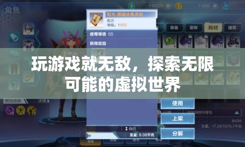 探索無限可能的虛擬世界，游戲里的無限挑戰(zhàn)與樂趣