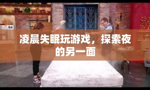 凌晨失眠，探索夜的另一面，游戲成解悶良伴