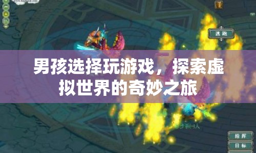 男孩的奇妙之旅，探索虛擬世界的游戲之旅