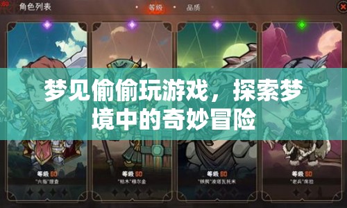 夢見偷偷玩游戲，夢境中的奇妙冒險之旅