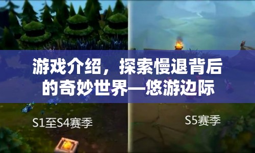 悠游邊際，探索慢退背后的奇妙世界