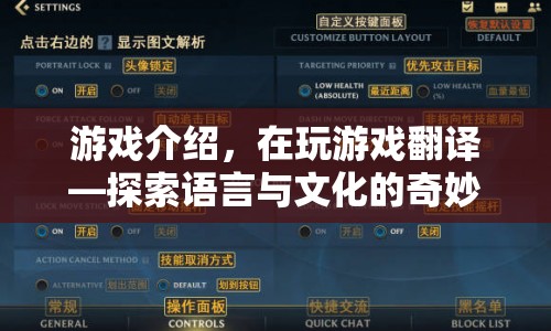 探索語言與文化的奇妙之旅，游戲翻譯的魅力