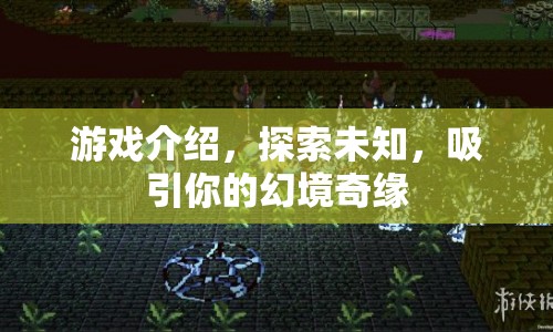 幻境奇緣，探索未知，開啟你的冒險之旅