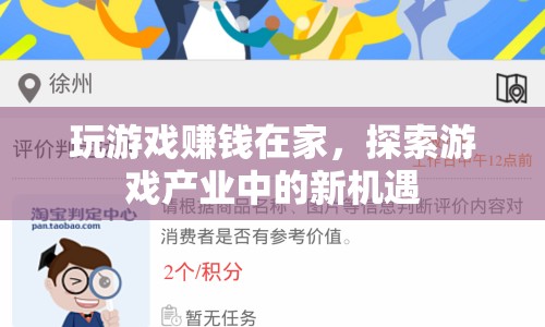 在家玩游戲也能賺錢，探索游戲產(chǎn)業(yè)中的新機遇