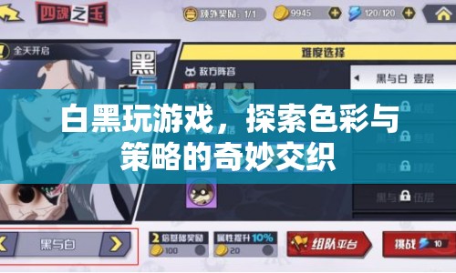 白黑游戲，探索色彩與策略的奇妙交織