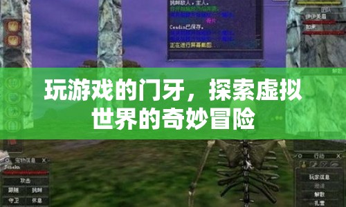 探索虛擬世界的奇妙冒險，玩游戲的門牙