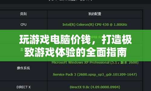打造極致游戲體驗，全面指南助你選購合適的游戲電腦
