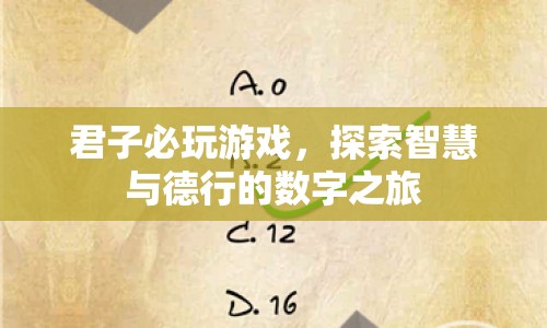 君子必玩的數(shù)字之旅，探索智慧與德行的游戲盛宴  第1張