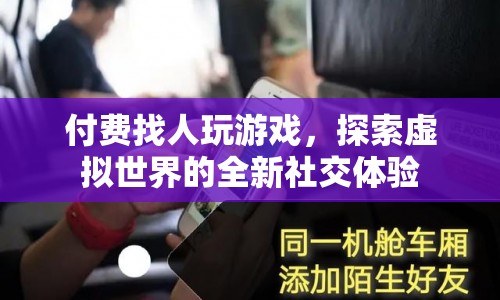 付費(fèi)找人玩游戲，探索虛擬世界的全新社交體驗(yàn)