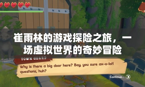 崔雨林游戲探險(xiǎn)，虛擬世界的奇妙冒險(xiǎn)之旅