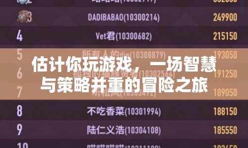 一場智慧與策略并重的冒險之旅