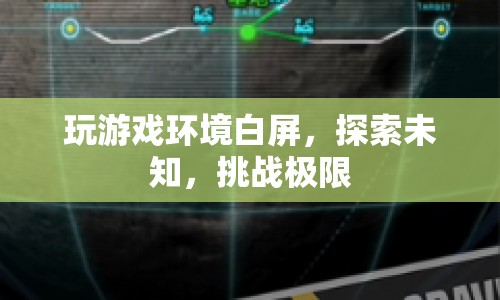 探索未知，挑戰(zhàn)極限，游戲環(huán)境白屏中的冒險(xiǎn)之旅