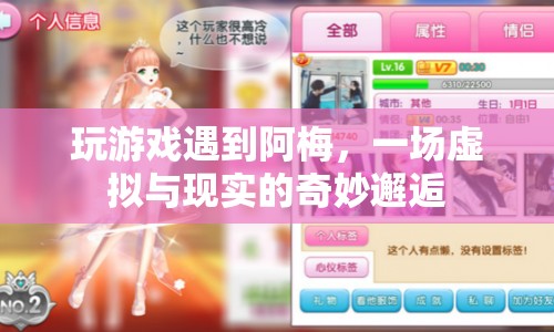 虛擬與現(xiàn)實的浪漫邂逅，阿梅與我的游戲奇緣