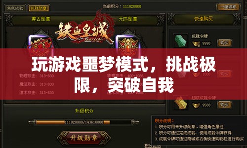 挑戰(zhàn)極限，突破自我，在噩夢(mèng)模式中玩轉(zhuǎn)游戲