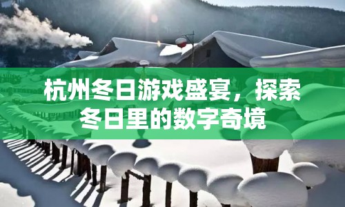 杭州冬日游戲盛宴，探索冬日里的數(shù)字奇境  第1張