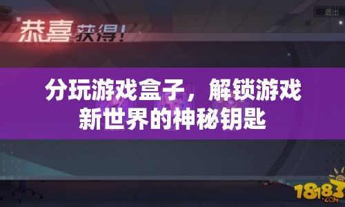 分玩游戲盒子，解鎖游戲新世界，探索神秘鑰匙