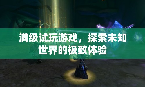 滿級(jí)試玩，探索未知世界的極致游戲體驗(yàn)